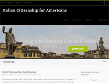 Tablet Screenshot of italiancitizenshipforamericans.com